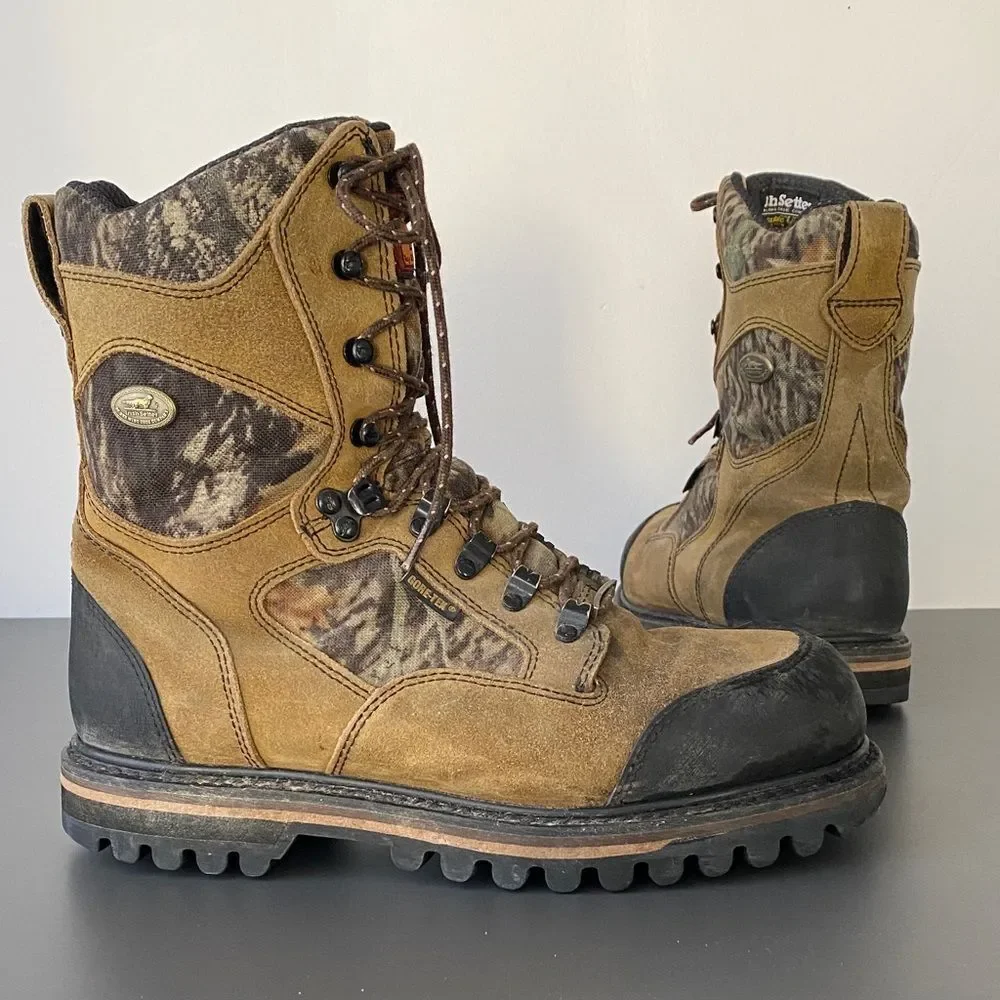 Irish Setter by Red Wing Men's 600G Leather Hiking Boots Sz 8 Outdoor Gorpcore